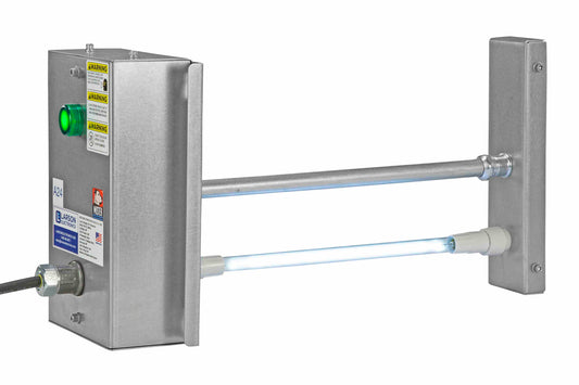 Larson 12" UV Air Duct Disinfection Fixture - UV-C - Destroys Airborne Bacteria & Viruses - 120V - 3.6W Total UV Output - Air Duct Mount