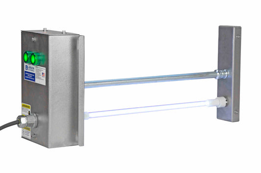 Larson 12" UV Air Duct Disinfection Fixture - UV-C - Destroys Airborne Bacteria & Viruses - 220V - 3.6W Total UV Output - Air Duct Mount