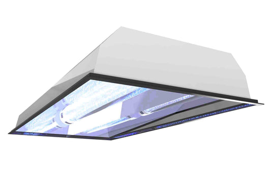 Larson 40W 1X2 Recessed Troffer Mount UV Sanitation Fixture - 120/277V AC - (1) Far-UVC Excimer Lamp - Kills 99% of Viruses