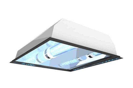 Larson 40W 2X2 Recessed Troffer Mount UV Sanitation Fixture - 120/277V AC - (1) Far-UVC Excimer Lamp - Kill 99% of Viruses