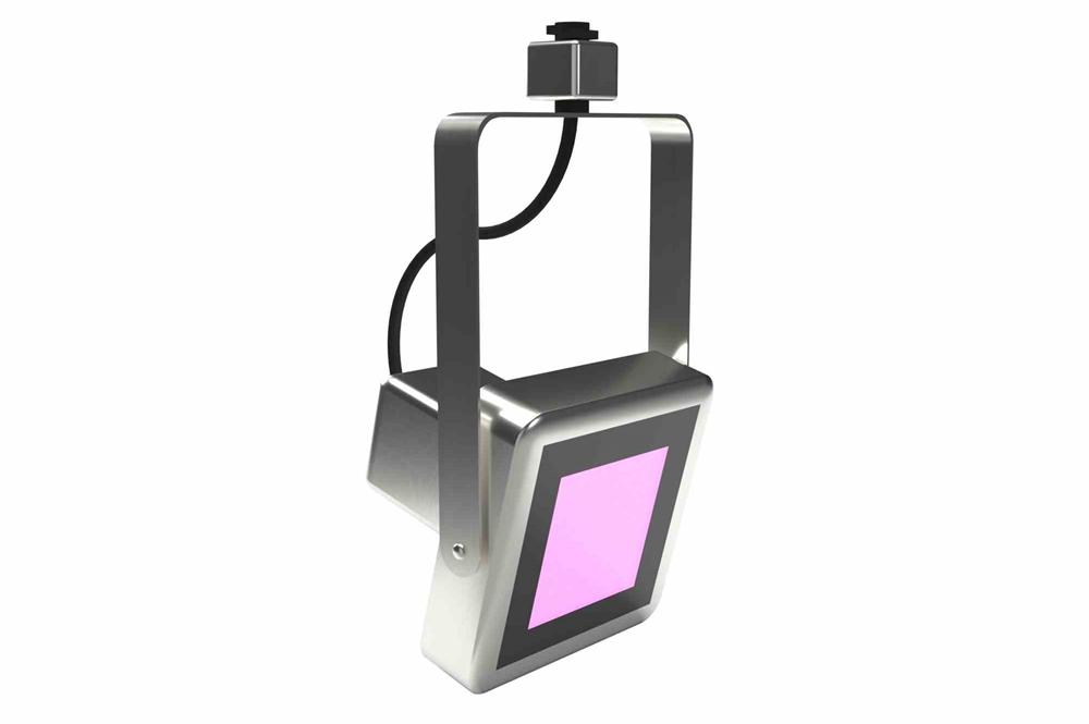Far-UV Gimbal Track Light - (1) 10W Microplasma Board, 222 nm UVC Sanitation - Adj. Trunnion Bracket