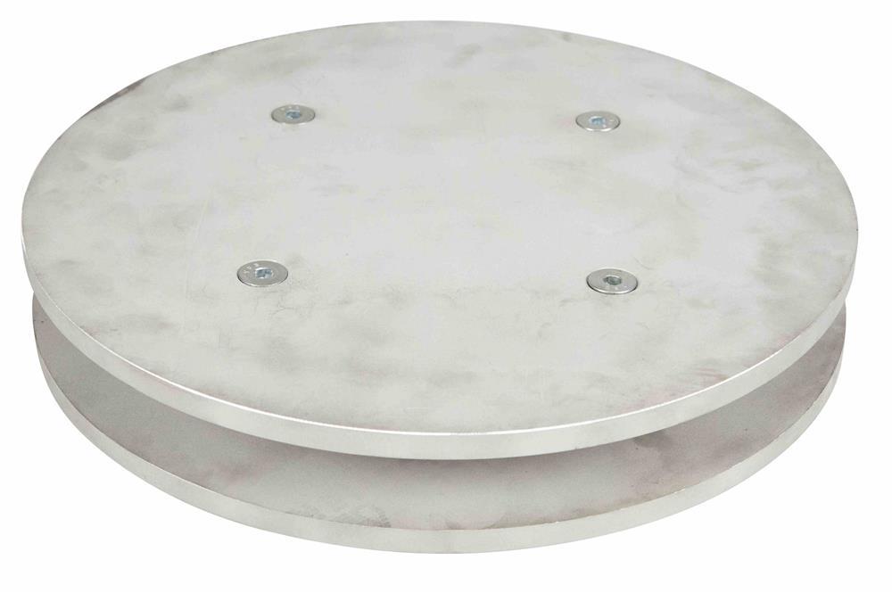 Industrial Lazy Susan - 16"OD - 1000 lbs Capacity - CNC-Machined Aluminum - Stainless Steel Hardware