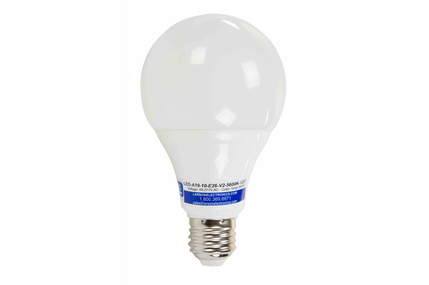 Larson 12W Omni-Directional LED Light Bulb - Small Form A19 Style Replacement - 85-277VAC