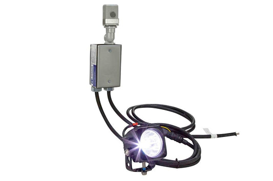 LED Flag Pole Spot Light w/ Integrated Photocell - 10 Watt LED - 12V - 50/60Hz - 5' Line-In Cord