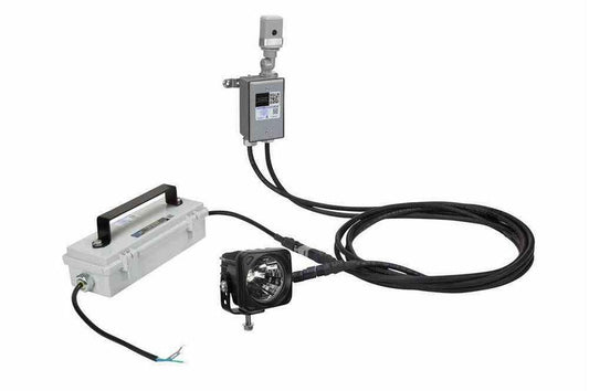 LED Flag Pole Spot Light w/ Inetgrated Photocell - 10 Watt LED - 110/277VAC - 127-431V DC - 50/60Hz