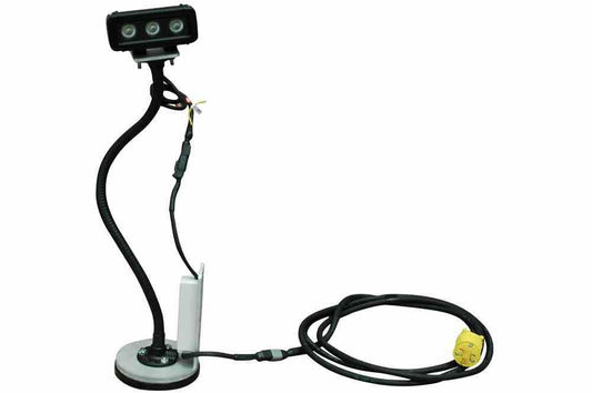 9 Watt High Output LED Light Emitter on Magnetic Base Goose-Neck Arm - 120-277V