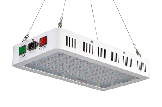 Larson 180W Full Spectrum LED Grow Light - Red/Blue/White/IR - Veg/Bloom/R Modes - Aluminum/Hanging Kit