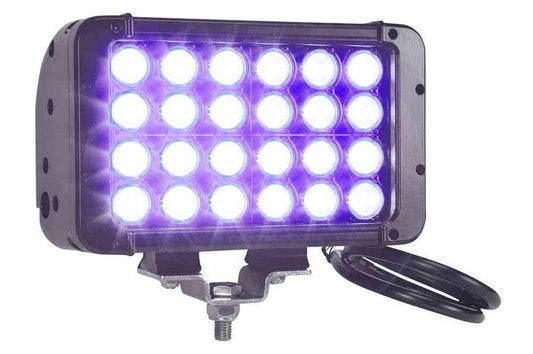 120 Watt Ultraviolet LED Light Emitter - 24 UV LEDs - 365NM - 9-42VDC - NDT - Extreme Environment