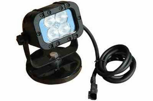 LED Light Emitter w/ Magnetic Mount - 90'L X 70'W Spot Beam - 9-42VDC - 720 Lumen - Trunnion Mount