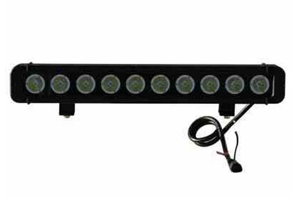 High Intensity LED Light Bar - 10, 10-Watt LEDs - 9-46VDC - 8,600 Lumen