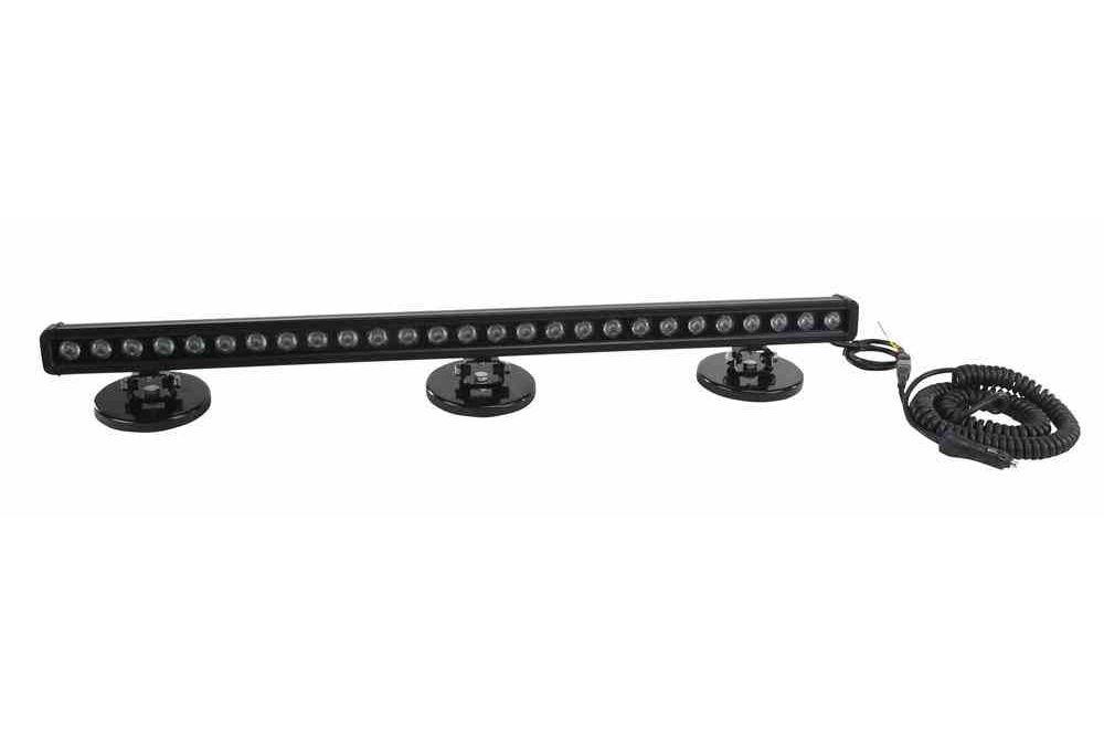 Magnetic Mount Low Profile, High Intensity LED Light Bars - 27, 3-Watt LEDs - 9-48VDC - 6156 Lumens