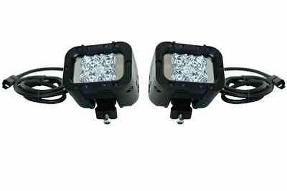Low Profile Infrared LED Military Driving Lights - PWM High/Low Beams - 9-32VDC - Covert Headlights