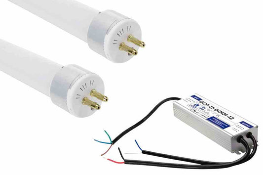 Larson LED Retrofit Kit - (2) 12W T5 LED Lamps, (1) DALI Dimmable PS - 120-277V