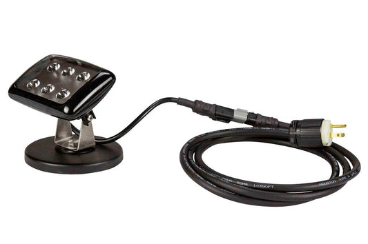 Magnet Mount High Output LED Light Emitter - 6, 1-Watt LEDs - Waterproof - 120V or 12/24VDC