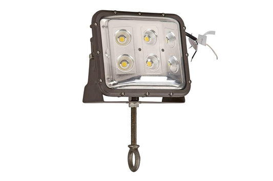 60 Watt Low Profile LED Wall Pack Light - Wide Flood Beam - Eye Bolt Mount