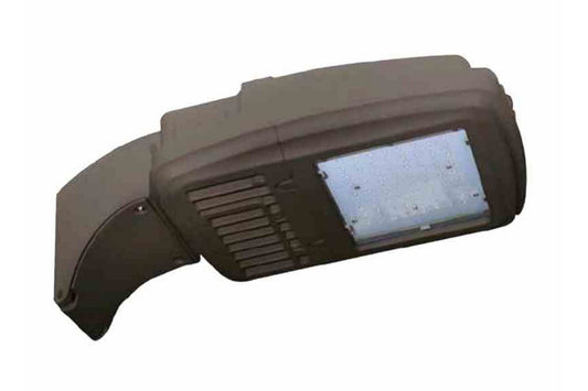 Larson 22W Mini Wall Pack LED Light - 120-277V AC - Glass Lens - Wall Mount Arm - Dusk/Dawn Sensor