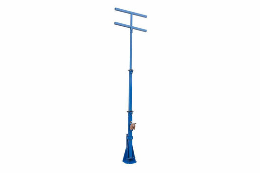 3-Stage Light Mast - Extends to 14' - Mount LED, HID, Halogen, Metal Halide Fixtures - H-Mount Mast