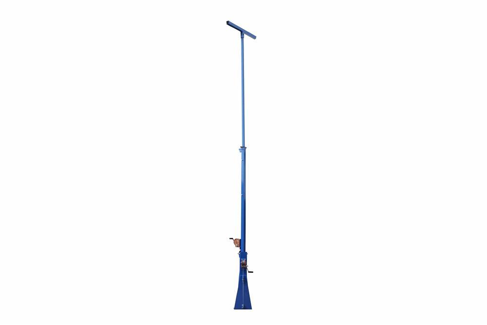 16 Foot Telescoping Light Mast - 10-16' Fold Over Light Tower - 360° Rotating Boom - High Mast Light