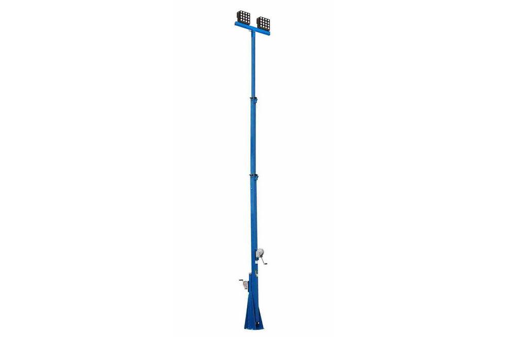 500 Watt High Intensity LED Light Tower - Three Stage Mast - Extends up to 20 Feet - 40,000 Lumens -