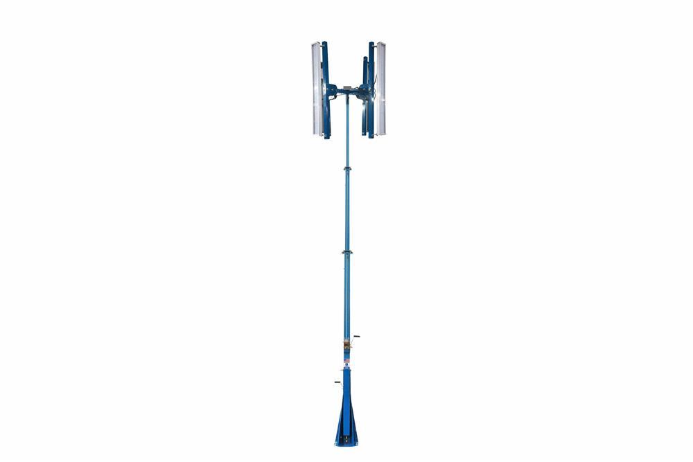 640W LED Area Light Tower - 12' to 20' Mast - Balloon Light Alternative - 50' 16/3 SOOW Cord