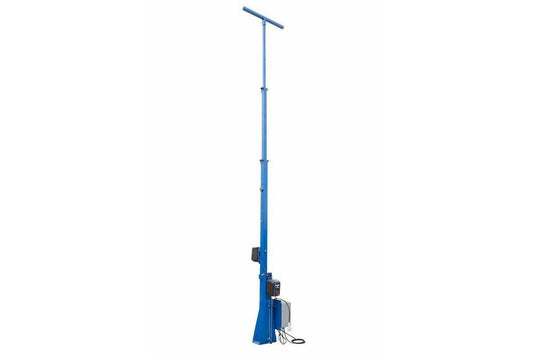20ft Light Mast w/ Electric Winch Operation - Fold Over Light Boom - 3 Stage Tower - Low Voltage