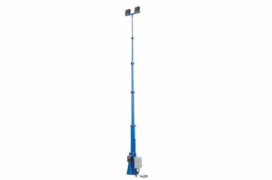 300W 5-Stage Fixed Mount Light Mast - 6.5' to 20' - 40,500 Lumens - Automatic Winch - 277V