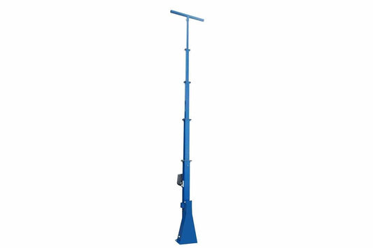 20 Foot 5-Stage Fixed Mount Light Mast - Extends up to 20' - Collapses Down to 6.5' - Wireless Remote