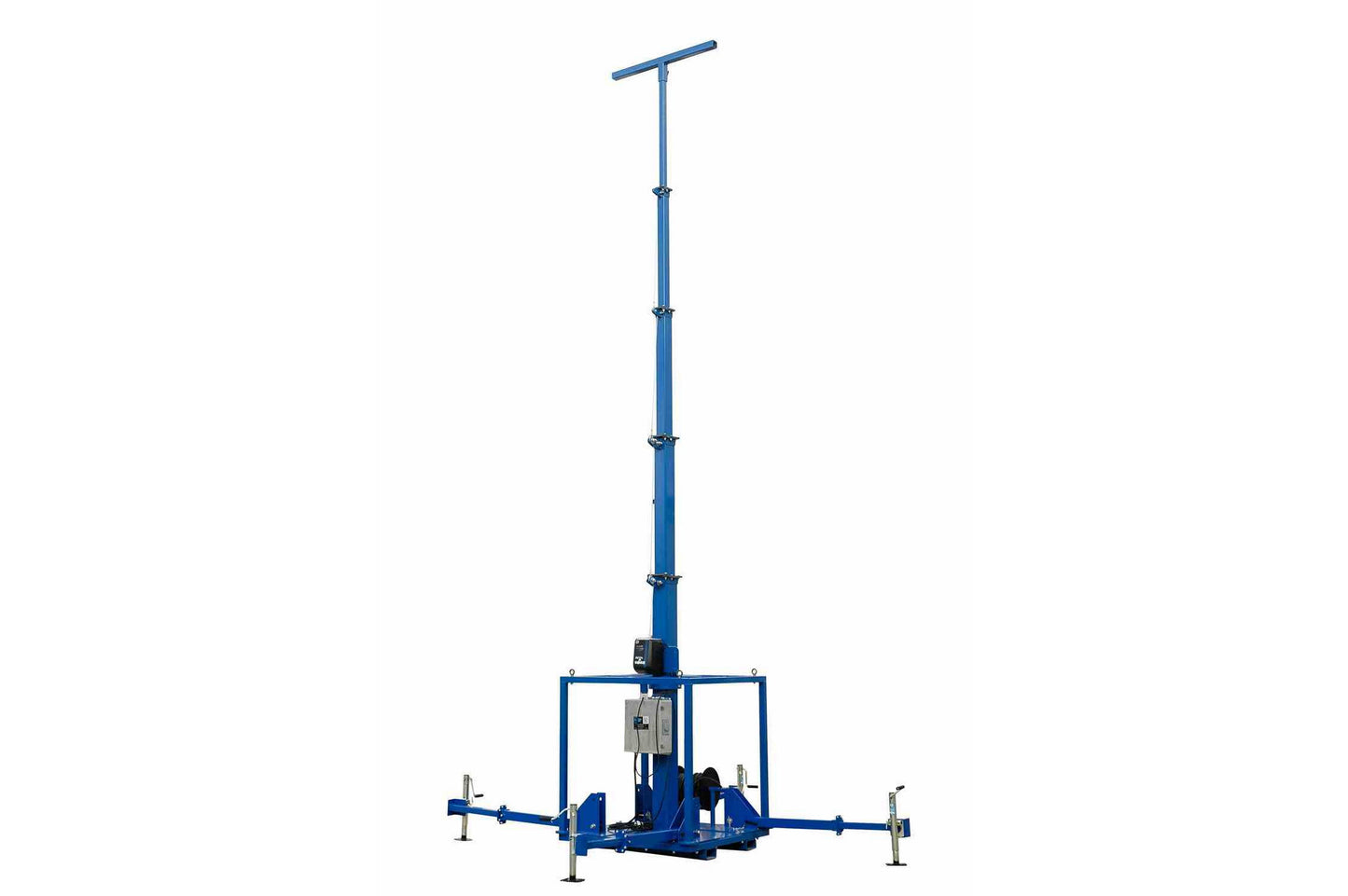 Larson Skid Mount 5-Stage Electric 20' Light/Equipment Tower - NEMA 4X Control Box - 6.5' to 20' Elevation