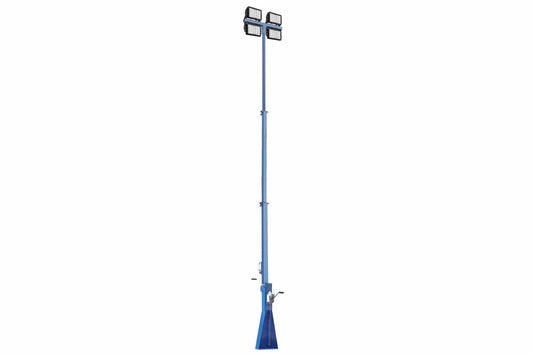 600 Watt High Intensity LED Light Tower - Three Stage Light Mast - Extends up to 22 Feet