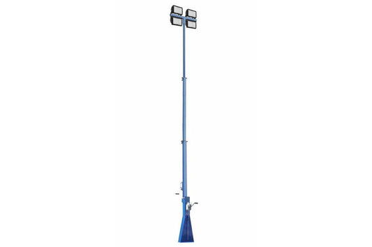 600 Watt High Intensity LED Light Tower - Three Stage Light Mast - Extends up to 25 Feet