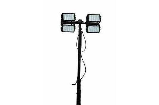 600 Watt High Intensity LED Light Tower - Three Stage Light Mast - Extends up to 30 Feet