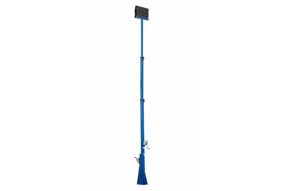 480 Watt High Intensity LED Light Tower - Three Stage Mast - Extends up to 30 Feet - 64,800 Lumens