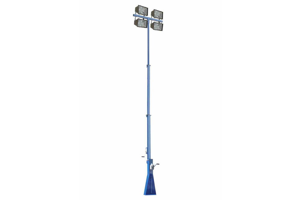 1600 Watt Hazardous Location 30ft Light Tower - Fold Over Light Mast - 4x 400W Metal Halides