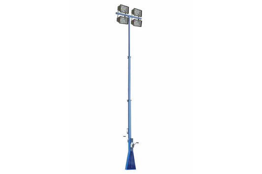 1600 Watt Hazardous Location 30ft Light Tower - Fold Over Light Mast - 4x 400W Metal Halides