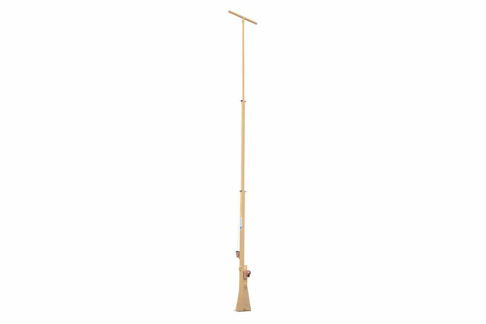 Thirty Foot Telescoping Light Mast - 12-30' Fold Over Three Stage Light Tower - 360° Rotating Boom -