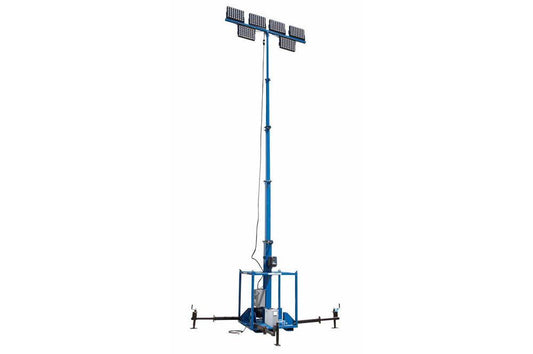 2880 Watt LED Light Plant - Skid Mount 5-Stage Electric 30' Mast - 10KVA Power Distribution System