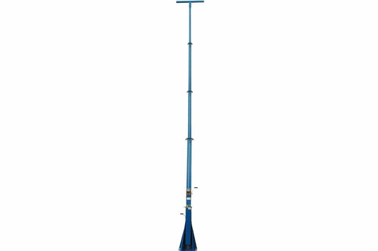 35 Foot Telescoping Light Mast - 13-35' Fold Over Four Stage Light Tower - 360° Rotating Boom