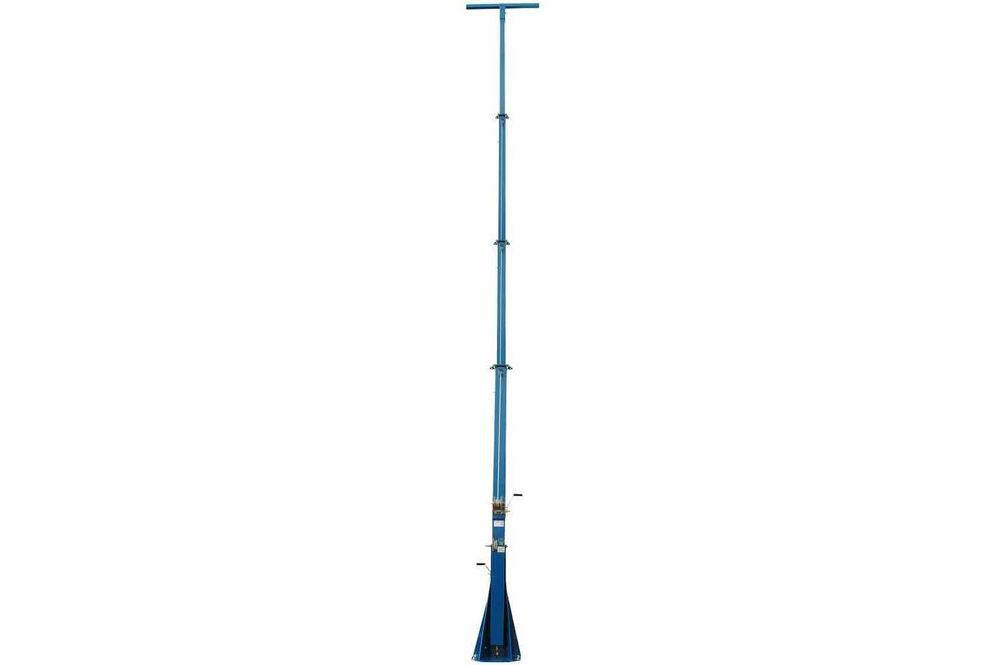 40 Foot Telescoping Light Mast - 13-40' Fold Over Four Stage Light Tower - 360° Rotating Boom