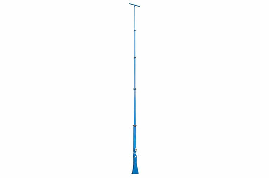 50' Telescoping Fixed Mount Light Mast - 13-50' - 5-Stage - 360° Rotating Boom - Electric Winch Operation