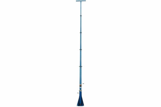 60' Telescoping Light Mast - 12'-60' Eight Stage Aluminum Light Tower- 66lb Payload- Electric Winch