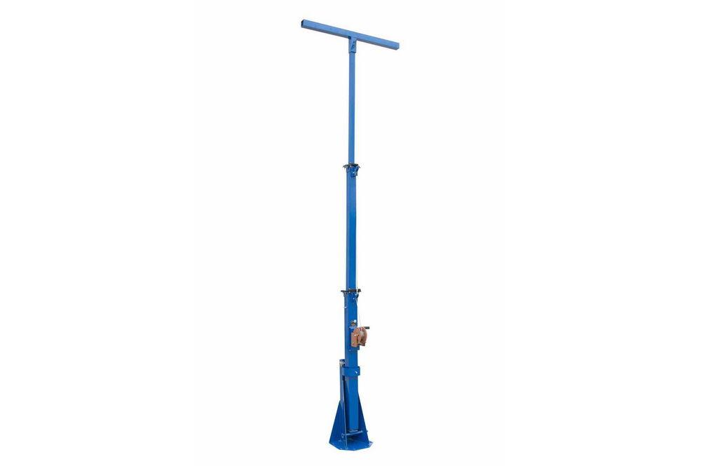 3-Stage Fixed Mount Light Mast - Extends up to 9' - Mount LED, HID, Halogen, Metal Halide Fixtures