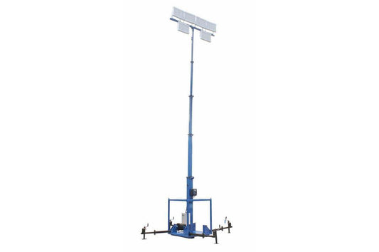 2880 Watt High Intensity LED Light Plant - Skid Mount Mast - Electric Winch - Extends up to 15 Feet