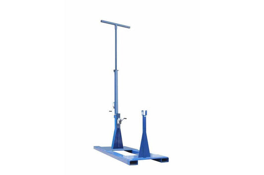20ft Skid Mounted Light Mast - Two Stage Telescoping Fold Over Light Mast - Mount Lights, Cameras