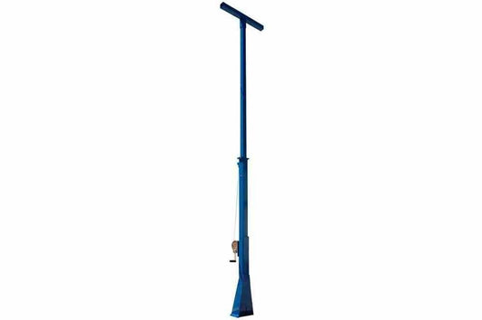 3 Foot Telescoping Mini Light Mast with Manual Crank - 3 to 6 Feet Fixed Mount - Electric Winch - Wireless Remote