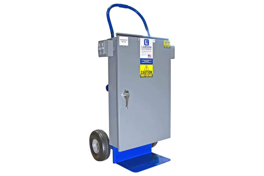 Larson 150-Amp Portable Distribution Panel Board - 440V 3PH  - (6) 432R3W - Camlock Inputs