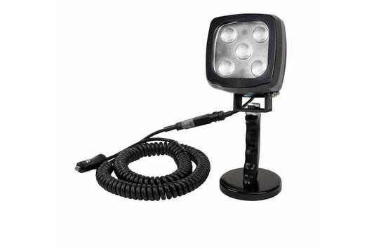 25W White LED Handheld Hunting Spotlight - 2250 Lumens - 12-24V DC - Magnetic Base - IP67