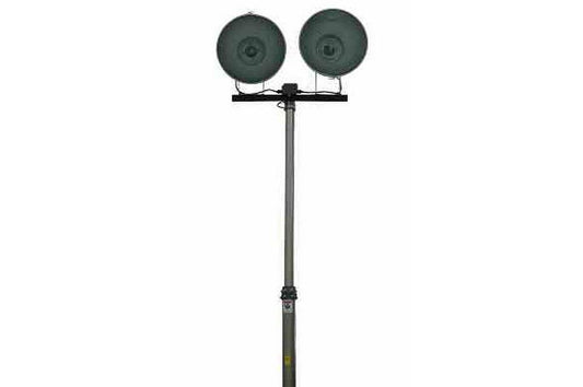 2000 Watt Pneumatic Light Tower - Extends to 18 Feet - Two 1000W Metal Halide Lamps
