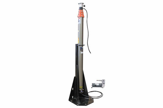 30' Pneumatic Light Mast w/ Electric Air Compressor - Internal RS-485, Power Composite, and Coaxial