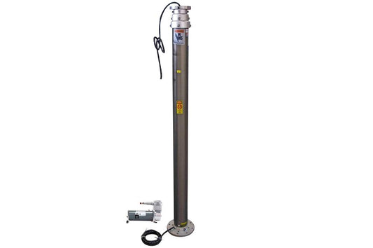 Pneumatic Light Mast - Extends to 30 Feet - Electric Air Compressor