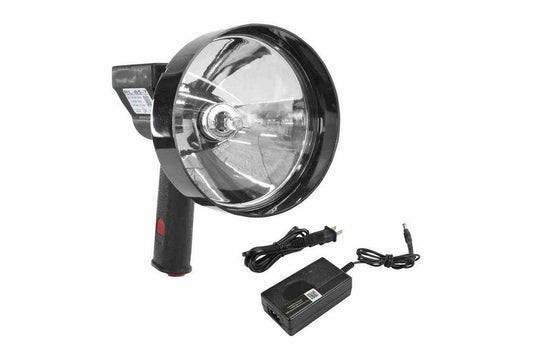 5 Million Candlepower Handheld Rechargeable Spotlight - 100W Halogen - Spot / Flood